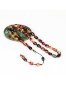 Alacalı Sıkma Kehribar Tesbih (7×11 mm) Alacalı Sıkma Kehribar Tesbih (7×11 mm)