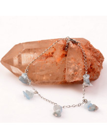 Akuamarin Taşı Bileklik – Kararmaz Zincirli