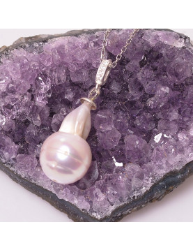 Barok İnci Gümüş Kolye