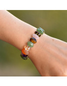 Çakra Taşlarından Bileklik - Baklava Kesim