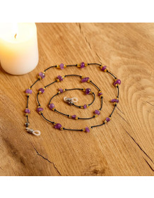 Ametist Taşı Gözlük Askısı – Doğal Taş Şıklığı