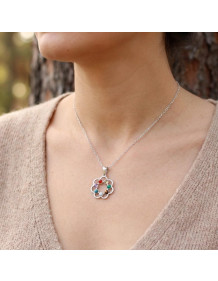 Renk Çemberi Çakra Kolye ( Çelik Kolye ) – 7 Taşın Enerjisini Tek Formda Taşı