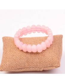 Pembe Kuvars Taşı Bileklik
