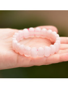 Pembe Kuvars Taşı Bileklik