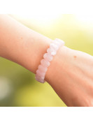 Pembe Kuvars Taşı Bileklik