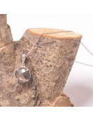 Pirit Taşı Gümüş Kolye - Dolunay Model Pirit Taşı Gümüş Kolye - Dolunay Model