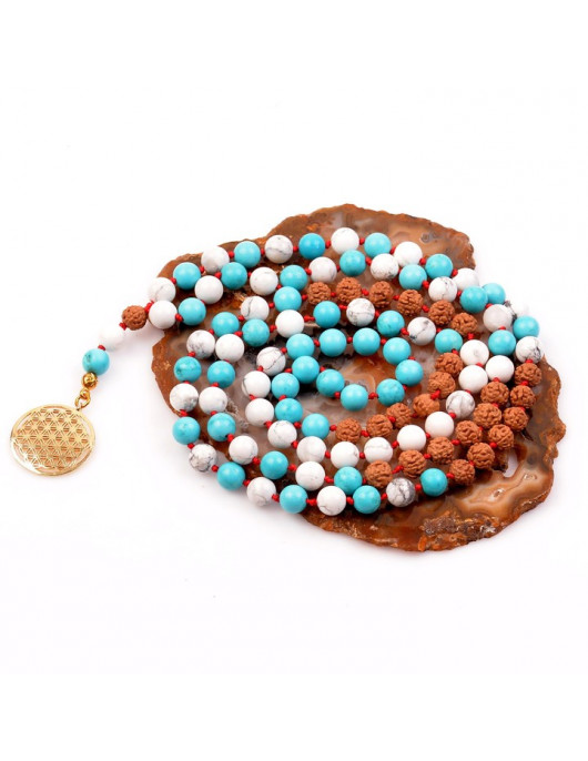 Yaşam Çiçeği Püsküllü Mala Kolye - Tesbih - 108 Habbeli Yaşam Çiçeği Püsküllü Mala Kolye - Tesbih - 108 Habbeli