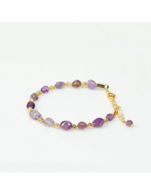 Üzüm Model Ametist Bileklik – 5x7 mm