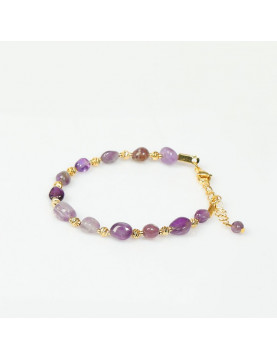Üzüm Model Ametist Bileklik – 5x7 mm