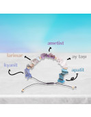 Balık Burcu Doğal Taş Bileklik - Ayarlamalı