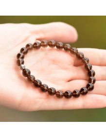 Dumanlı Kuvars Taşı Bileklik (8 mm) 