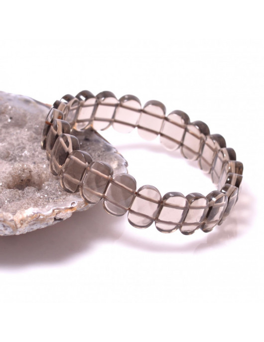 Dumanlı Kuvars Taşı Bileklik - Fasetli Dumanlı Kuvars Taşı Bileklik - Fasetli