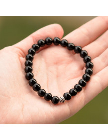 Obsidyen Taşı Bileklik ( 8 mm )