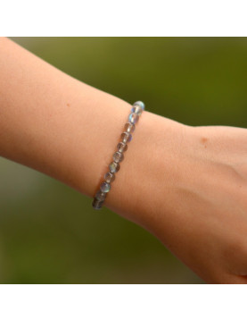 Yansımalı Labradorit Taşı Bileklik - Yüksek Kalite ( 6 mm )