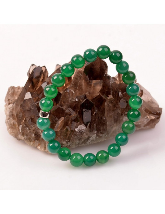 Yeşil Akik Taşı Bileklik - 8 mm Yeşil Akik Taşı Bileklik - 8 mm