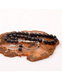 Obsidyen Taşı Tesbih ( 8 mm ) - Yüksek Kalite -