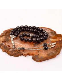 Obsidyen Taşı Tesbih ( 8 mm ) - Yüksek Kalite -